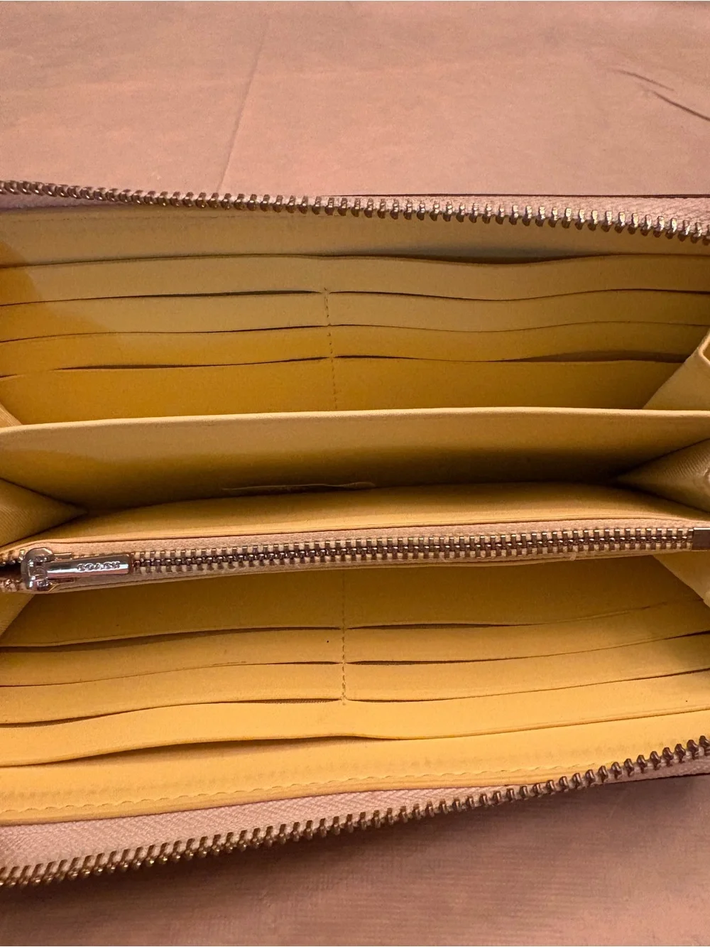 Coach Long Zip Around Wallet With Horse And Carriage